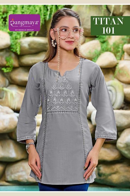 Rangmaya Titan catalog kurti leggings wholesale
