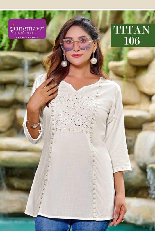 Rangmaya Titan catalog kurti leggings wholesale