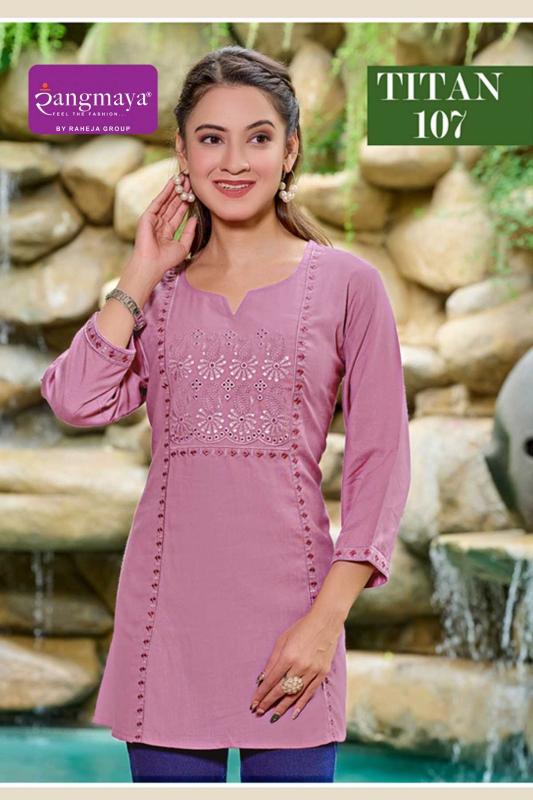 Rangmaya Titan catalog kurti leggings wholesale