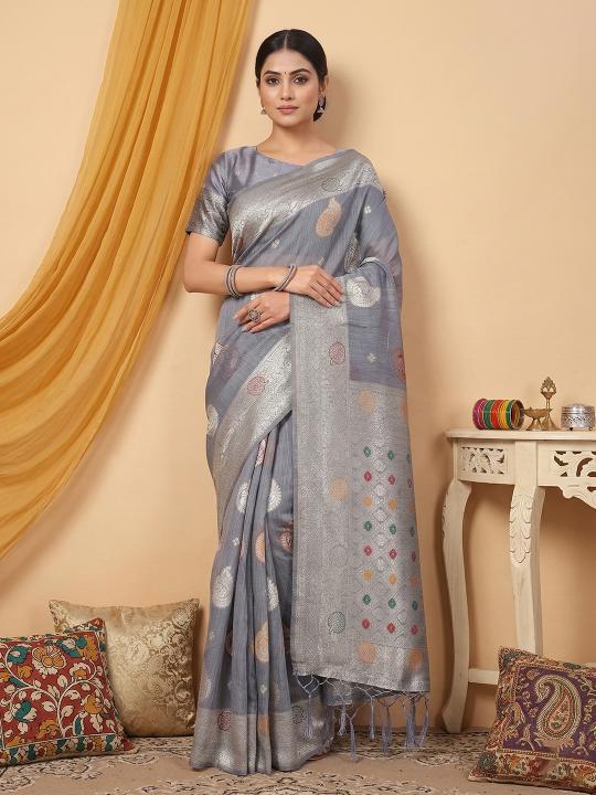Riwaaz by SHREE SHYAM FASHION fancy designer LINEN COTTON sarees