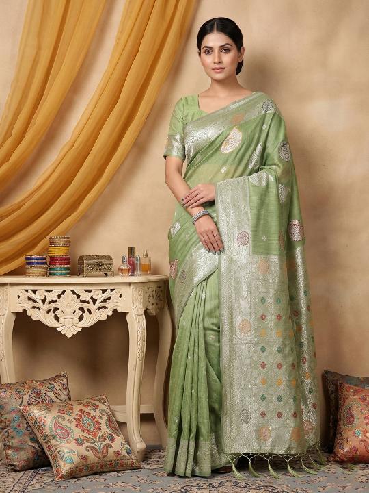 Riwaaz by SHREE SHYAM FASHION fancy designer LINEN COTTON sarees