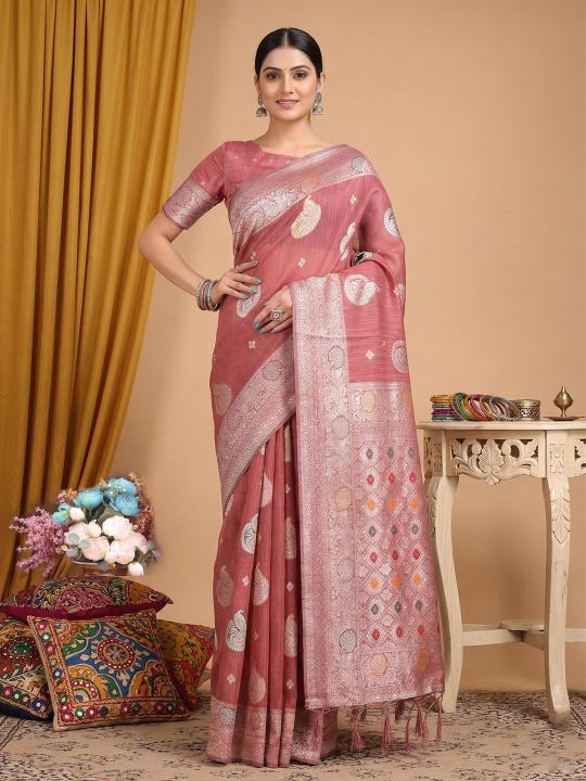 Riwaaz by SHREE SHYAM FASHION fancy designer LINEN COTTON sarees