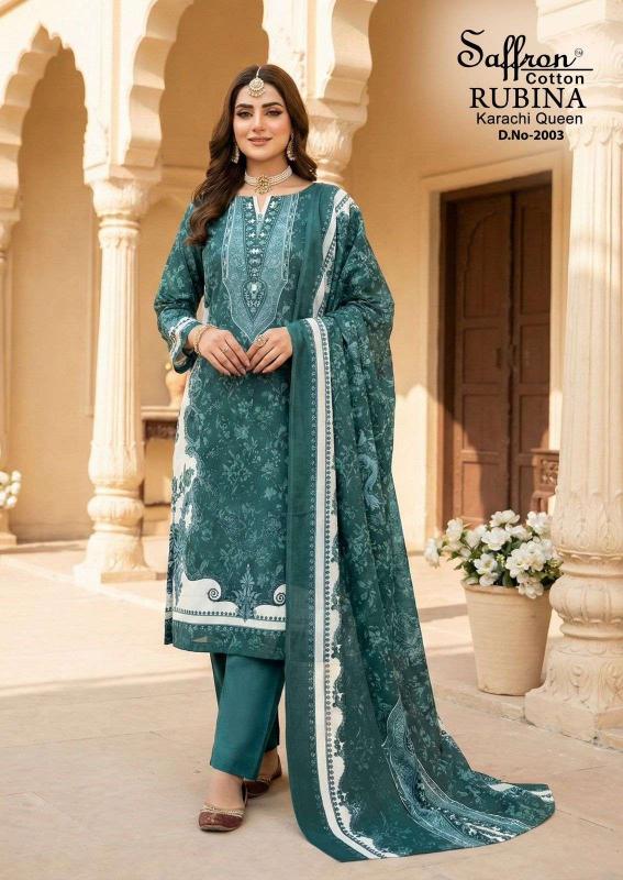 Saffron Cotton Rubina Vol-2 – Pakistani Kurti Pant With Dupatta - Wholesale Catalog