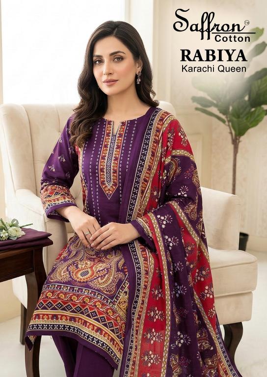 Saffron Rabiya Karachi Queen – Karachi Dress Material - Wholesale Catalog