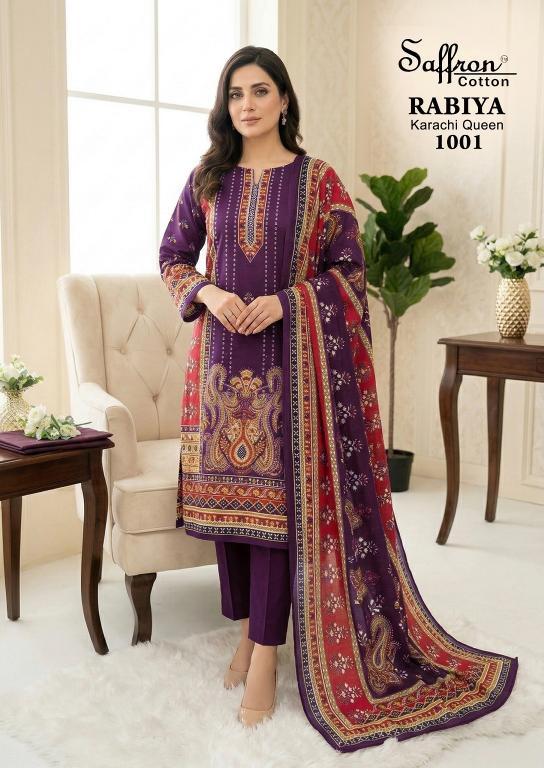 Saffron Rabiya Karachi Queen – Karachi Dress Material - Wholesale Catalog