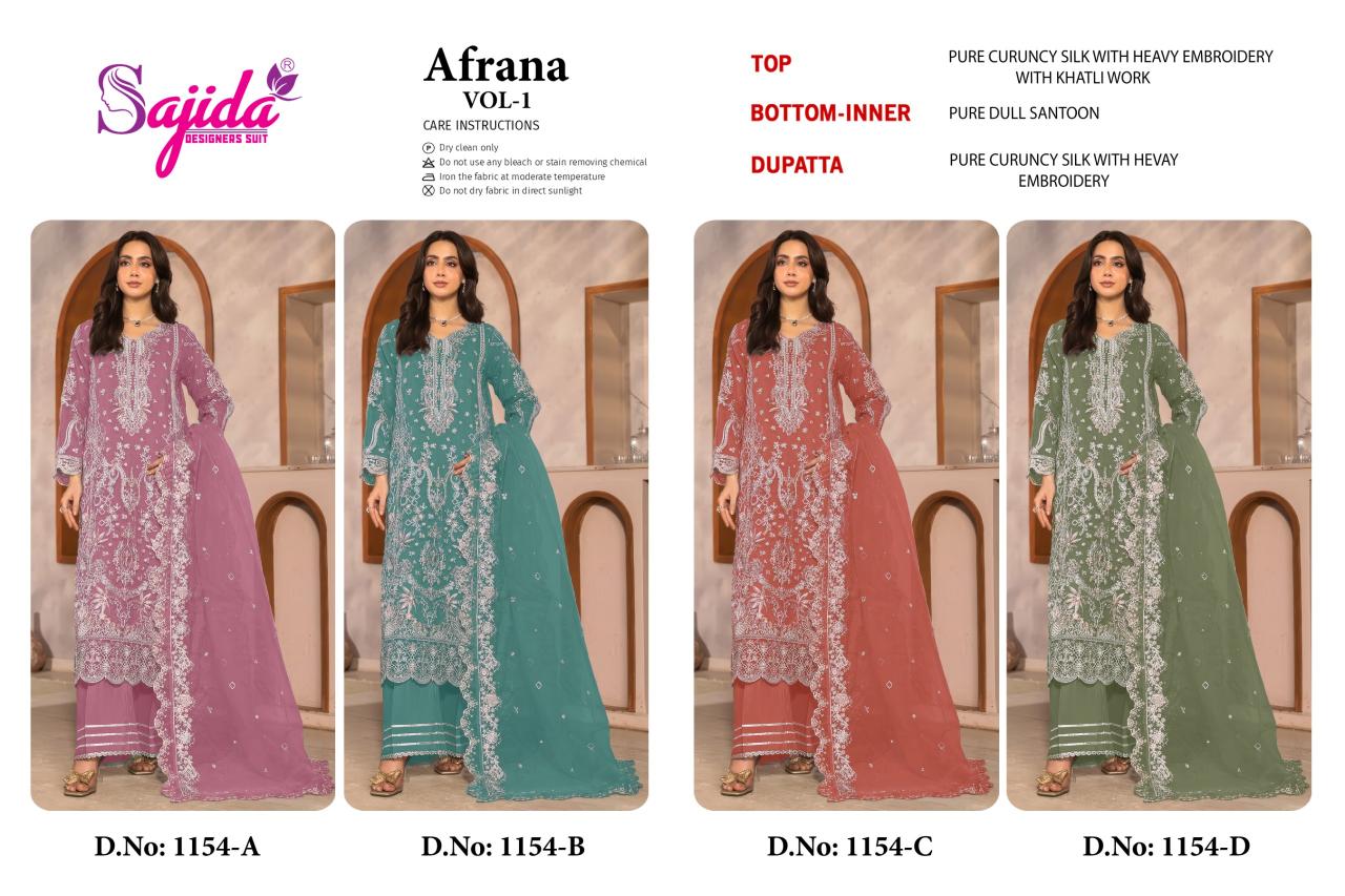 Sajida Afrana Vol 1 catalog pakistani suits catalogue wholesale