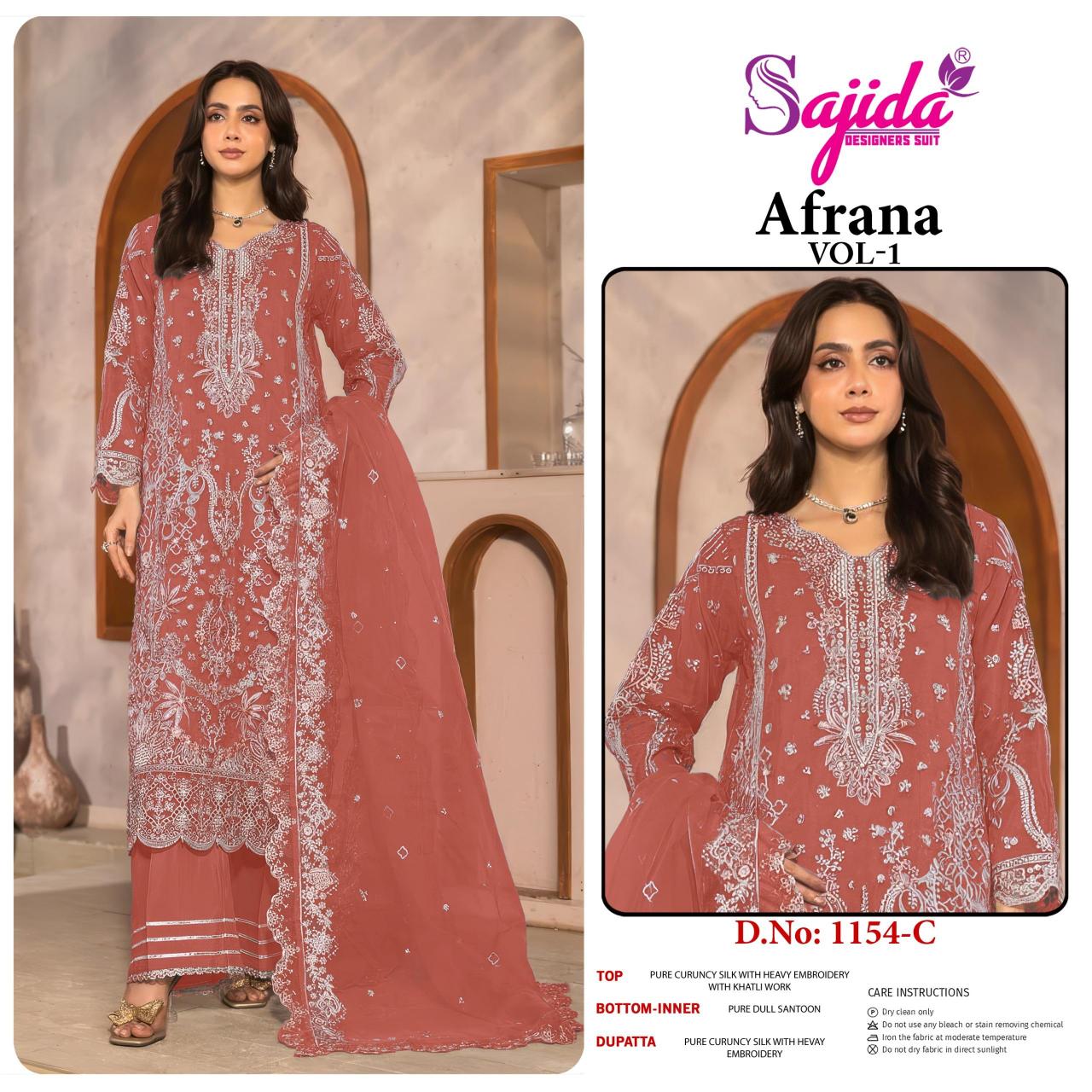 Sajida Afrana Vol 1 catalog pakistani suits catalogue wholesale