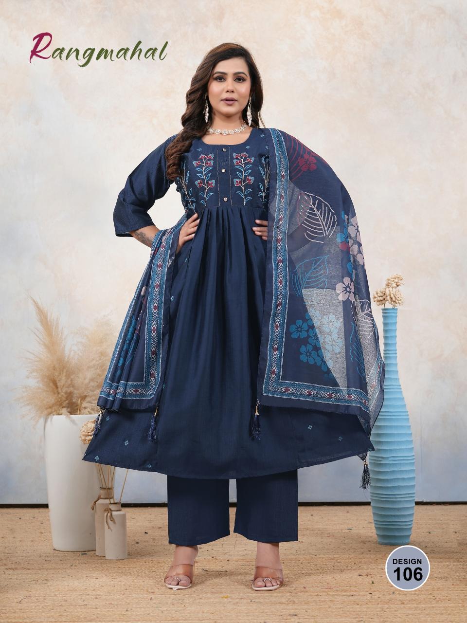 Sammy Rangmahal catalog ladies kurtis wholesale ludhiyana