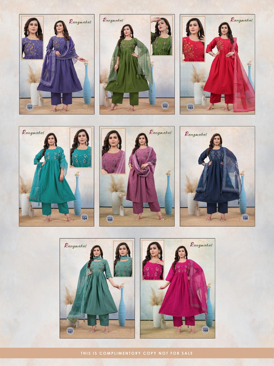 Sammy Rangmahal catalog ladies kurtis wholesale ludhiyana