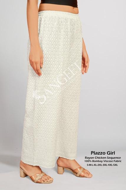 Sangeet Plazzo Girl catalog Rayon Chicken Sequence Plazzo
