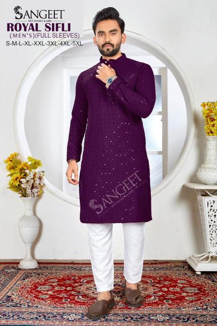 Sangeet Royal Sifl vol 6 catalog mens kurti wholesaler