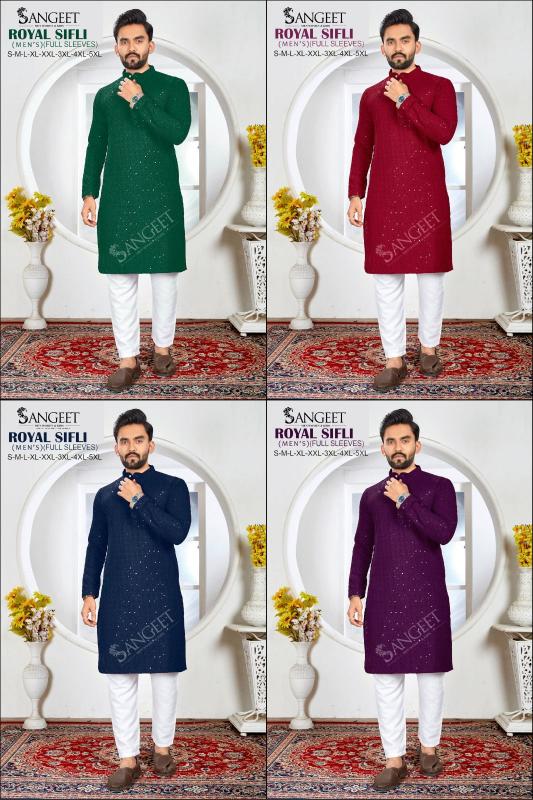 Sangeet Royal Sifl vol 6 catalog mens kurti wholesaler