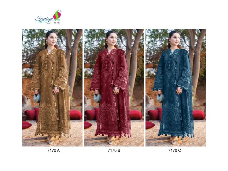Saniya Ombre 7170 catalog designer pakistani suits wholesale