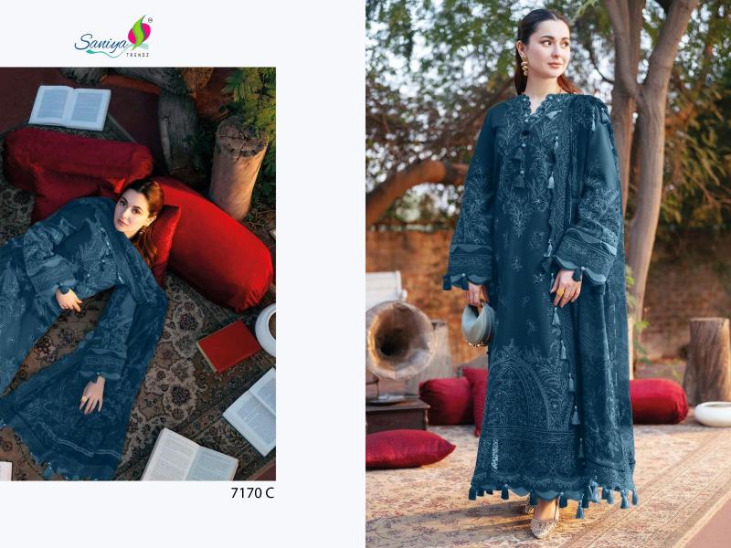 Saniya Ombre 7170 catalog designer pakistani suits wholesale