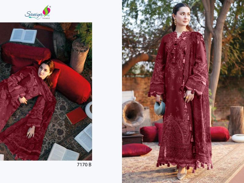 Saniya Ombre 7170 catalog designer pakistani suits wholesale