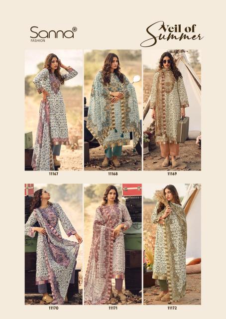 Sanna Veil of Summer catalog salwar kameez material wholesale