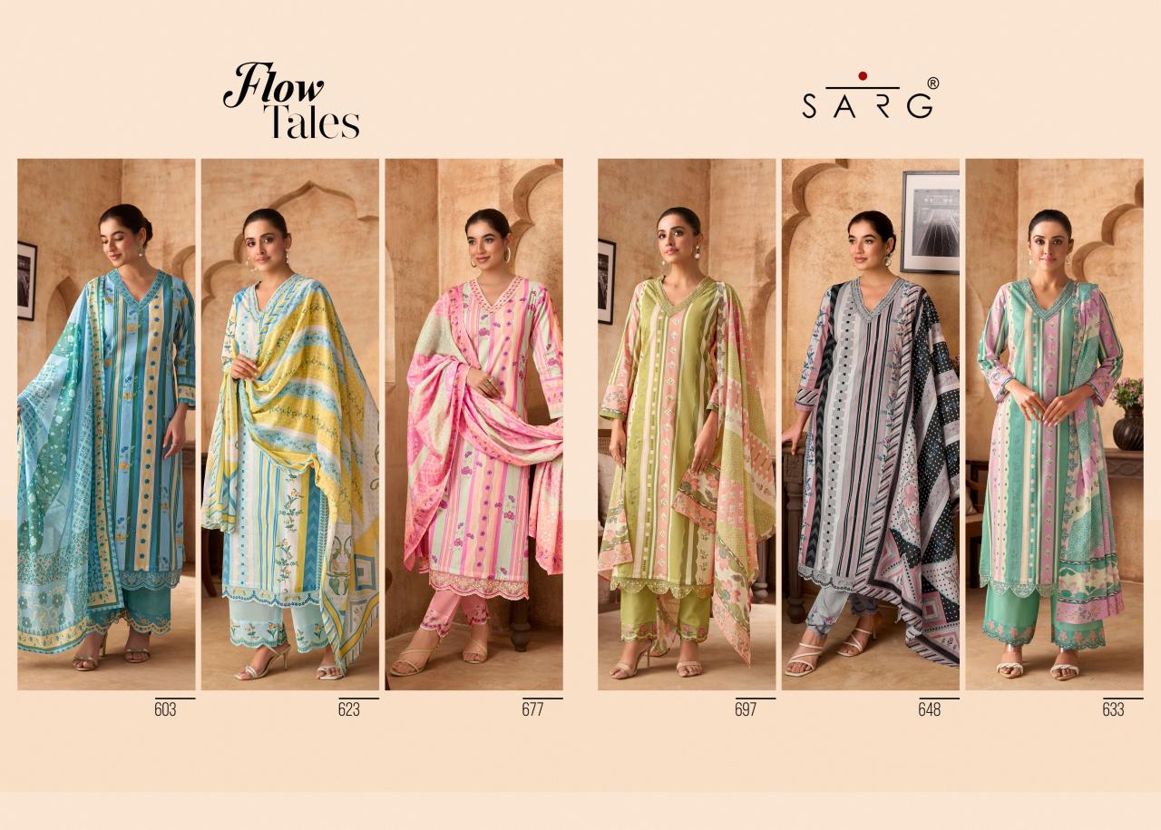 Sarg Flow Tales catalog wholesale suppliers of salwar kameez in kolkata