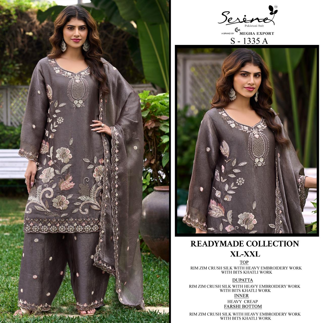 Serine S 1335 catalog wholesale pakistani suits dwarka delhi