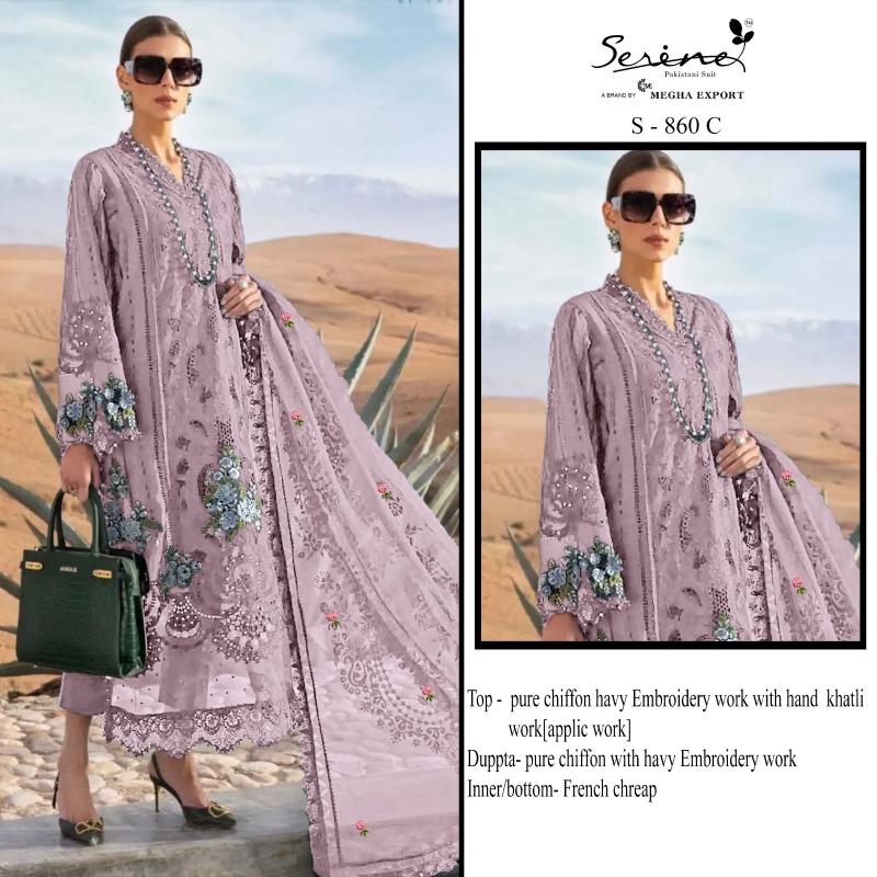 Serine S 860 catalog pakistani replica suits online india wholesale