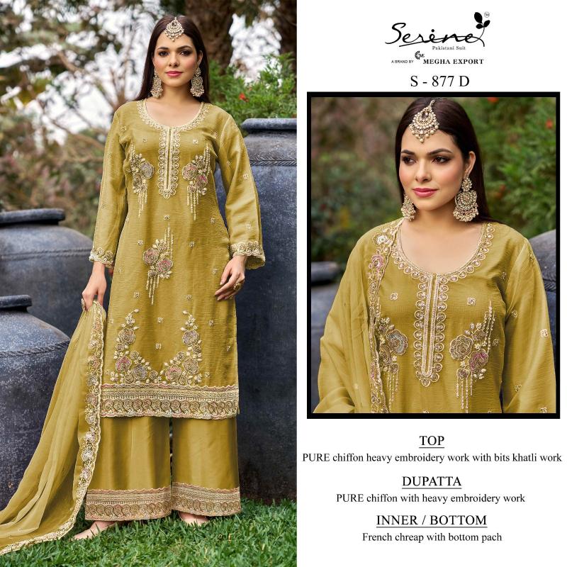 Serine S 877 catalog pakistani salwar suit wholesale