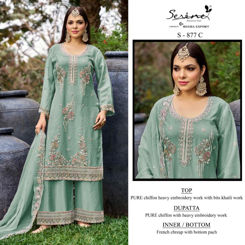 Serine S 877 catalog pakistani salwar suit wholesale