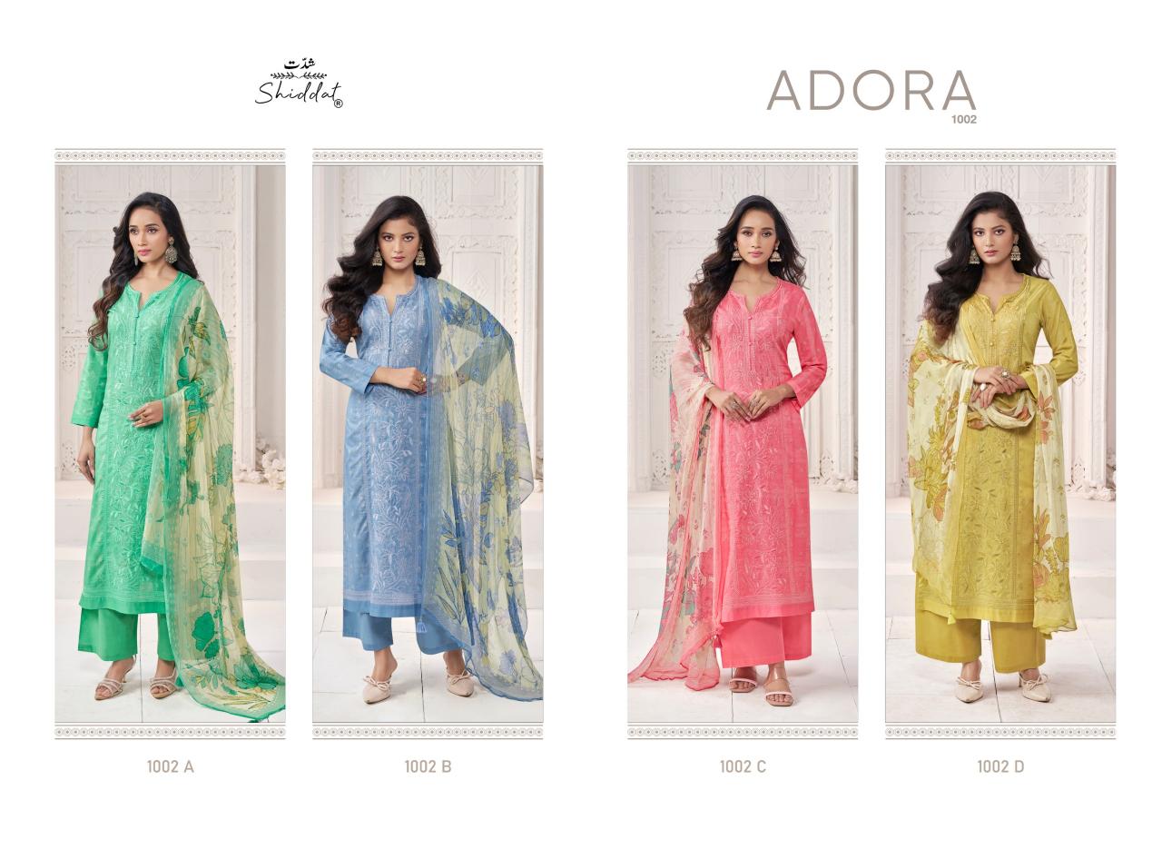 Shiddat Adora 1002 catalog wholesale pakistani salwar kameez online