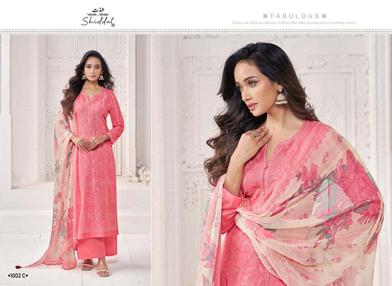Shiddat Adora 1002 catalog wholesale pakistani salwar kameez online