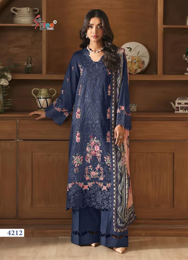 Shree fabs Ombre Lawn Collection vol 9 catalog Chiffon Dupatta wholesale pakistani suits delhi