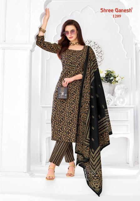 Shree Ganesh Samaiyra Ajrak Vol-1 – Dress Material - Wholesale Catalog