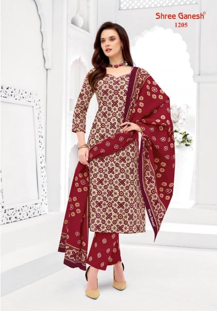 Shree Ganesh Samaiyra Ajrak Vol-1 – Dress Material - Wholesale Catalog