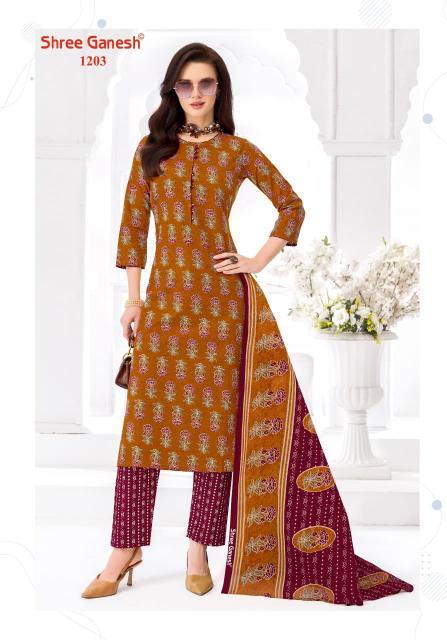Shree Ganesh Samaiyra Ajrak Vol-1 – Kurti Pant With Dupatta - Wholesale Catalog