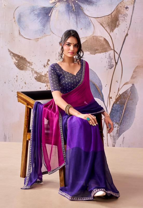 Stavan Celebtaities catalog pure chiffon saree wholesaler