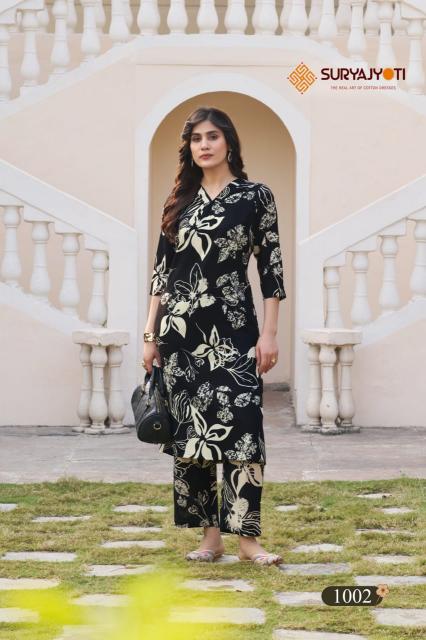 Suryajyoti Ananya Vol-1 – Kali With A-Line Rayon Cord Set - Wholesale Catalog