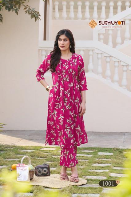 Suryajyoti Ananya Vol-1 – Kali With A-Line Rayon Cord Set - Wholesale Catalog
