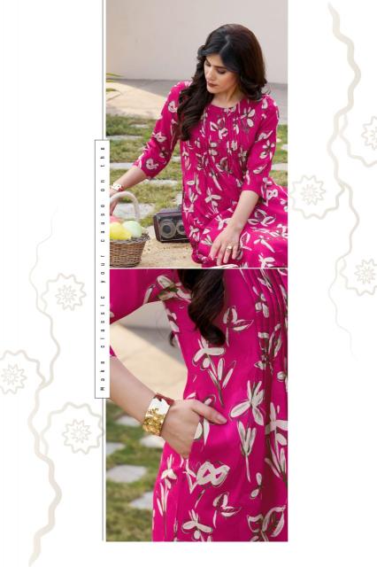 Suryajyoti Ananya Vol-1 – Kali With A-Line Rayon Cord Set - Wholesale Catalog