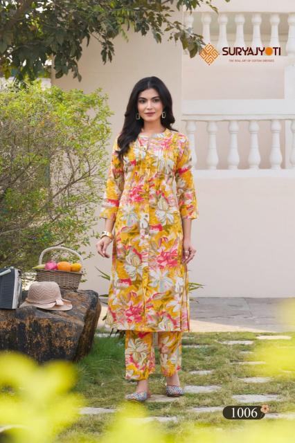 Suryajyoti Ananya Vol-1 – Kali With A-Line Rayon Cord Set - Wholesale Catalog