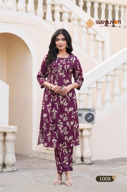 Suryajyoti Ananya Vol-1 – Kali With A-Line Rayon Cord Set - Wholesale Catalog