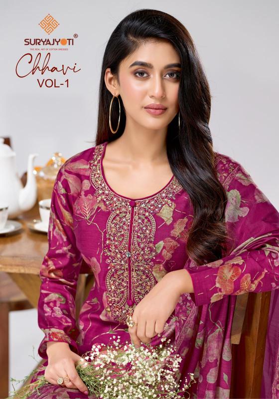 Suryajyoti Chhavi Vol-1 – Dress Material - Wholesale Catalog