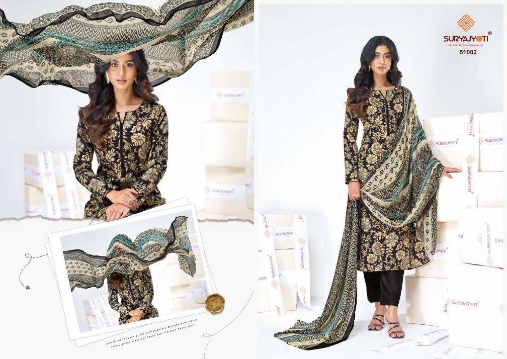 Suryajyoti Naisha Vol-51 – Dress Material - Wholesale Catalog