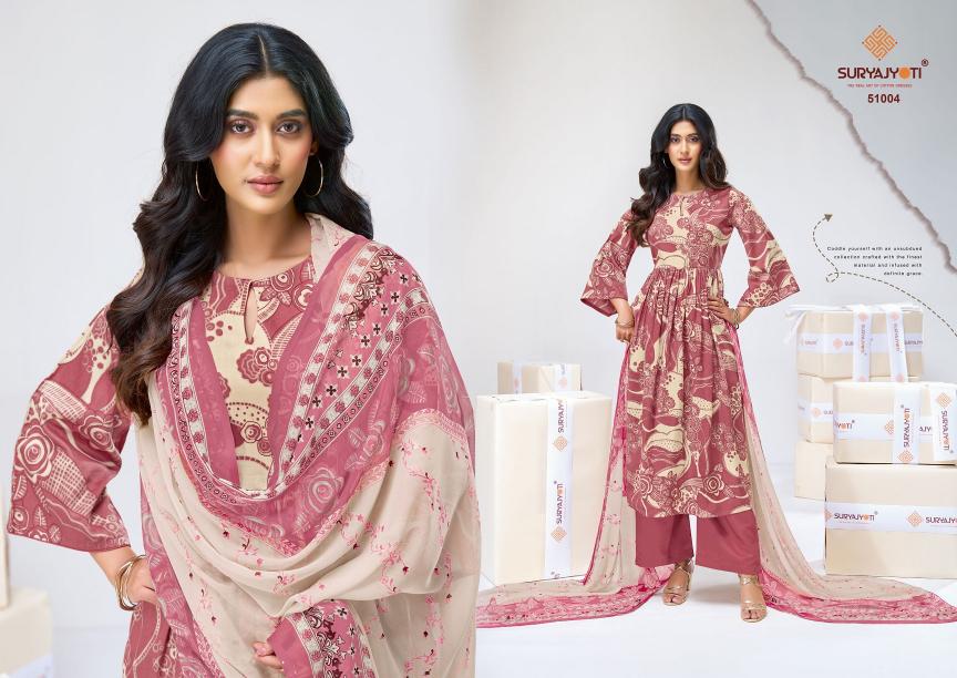 Suryajyoti Naisha Vol-51 – Dress Material - Wholesale Catalog
