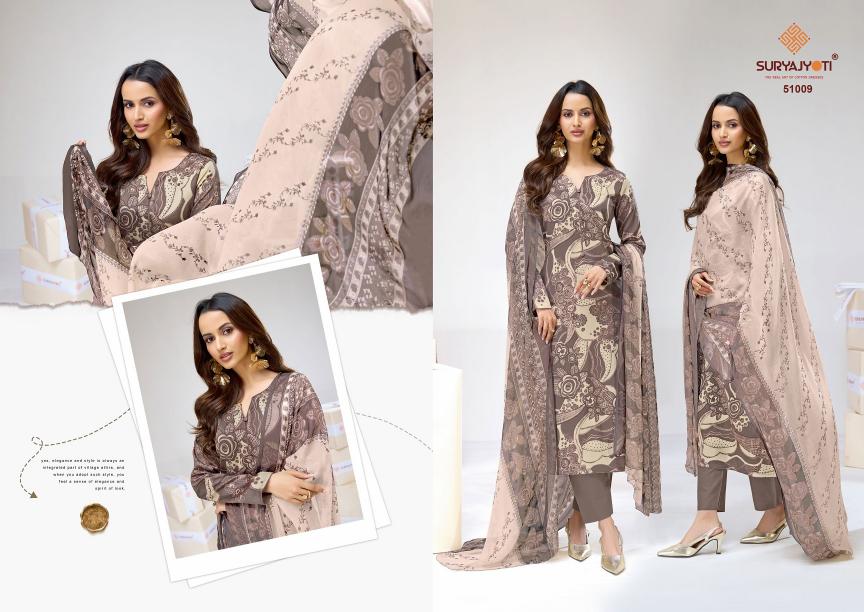 Suryajyoti Naisha Vol-51 – Dress Material - Wholesale Catalog
