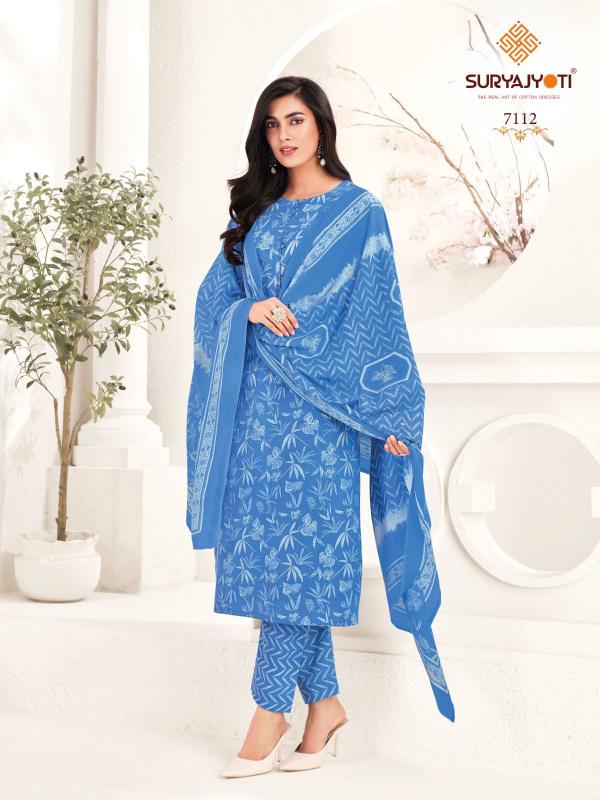 Suryajyoti Trendy Cotton Vol-71 – Dress Material - Wholesale Catalog