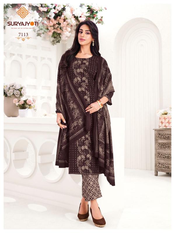 Suryajyoti Trendy Cotton Vol-71 – Dress Material - Wholesale Catalog