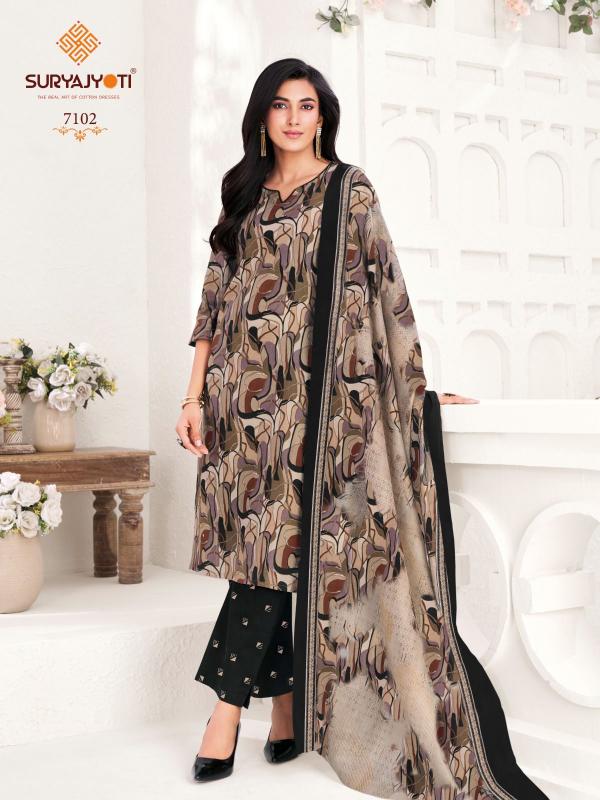 Suryajyoti Trendy Cotton Vol-71 – Dress Material - Wholesale Catalog