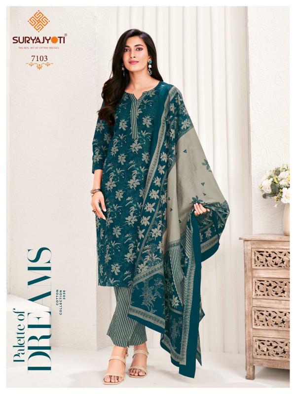 Suryajyoti Trendy Cotton Vol-71 – Dress Material - Wholesale Catalog