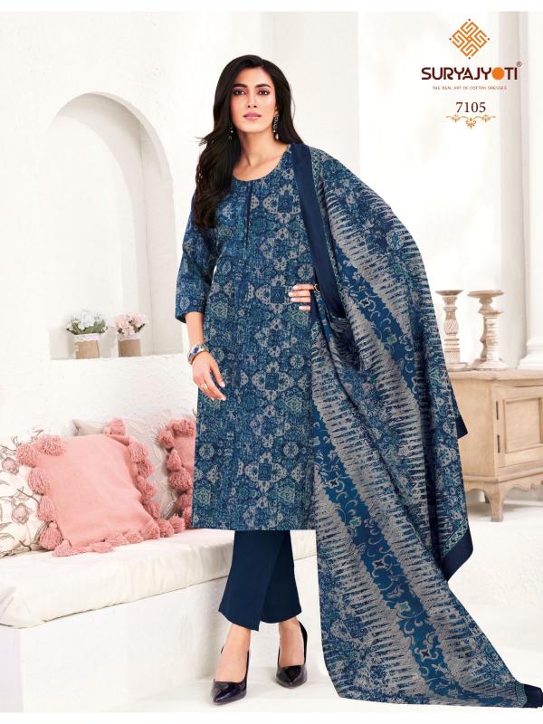 Suryajyoti Trendy Cotton Vol-71 – Dress Material - Wholesale Catalog