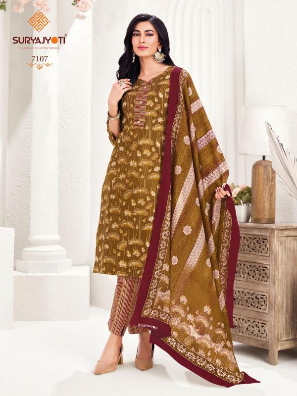 Suryajyoti Trendy Cotton Vol-71 – Dress Material - Wholesale Catalog