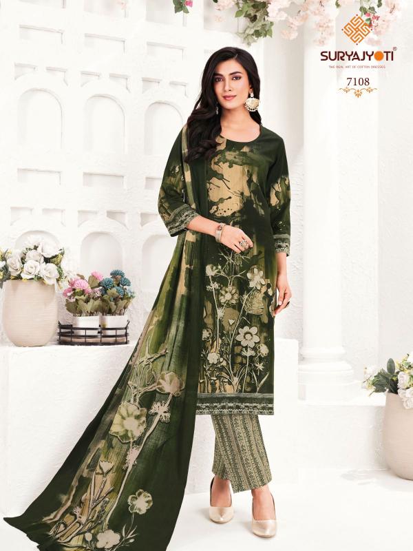 Suryajyoti Trendy Cotton Vol-71 – Dress Material - Wholesale Catalog