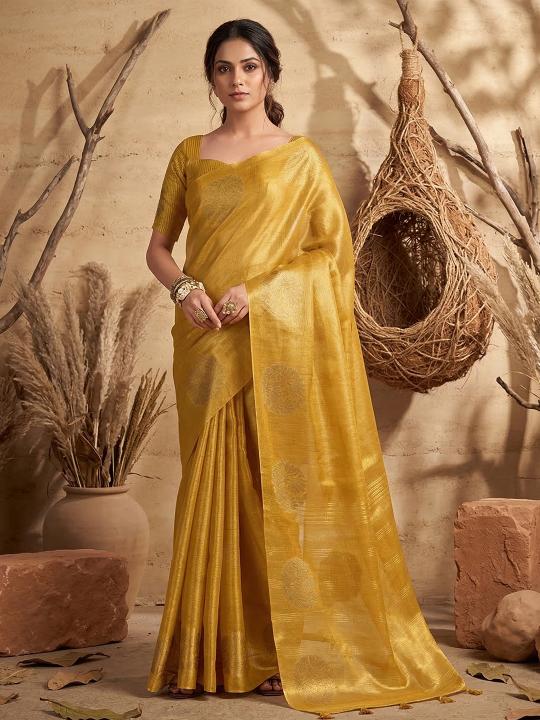 SUVARNA TISSUE SILK by SHREE SHYAM FASHION fancy designer Soft tissue silk fabric saree wholesale with Fancy latkan