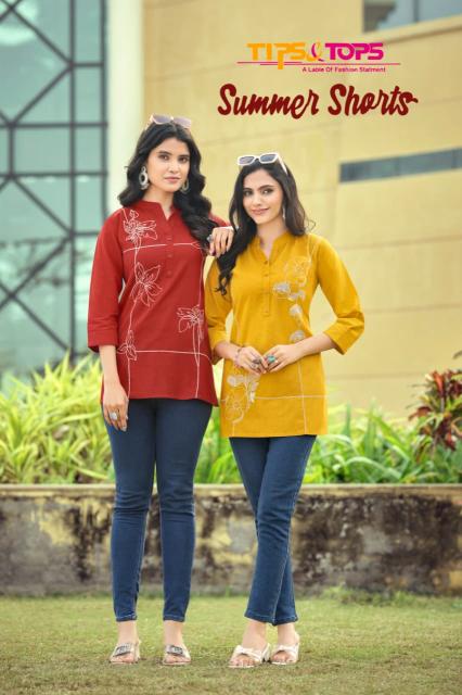 Tips & Tops Summer Shorts catalog wholesale buy western kurtis and tunics